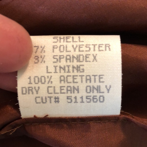 HUGO BUSCATI Size 6 Extra-Long Blazer Microfiber Cinnamon Brown Career Casual EU - Picture 11 of 11